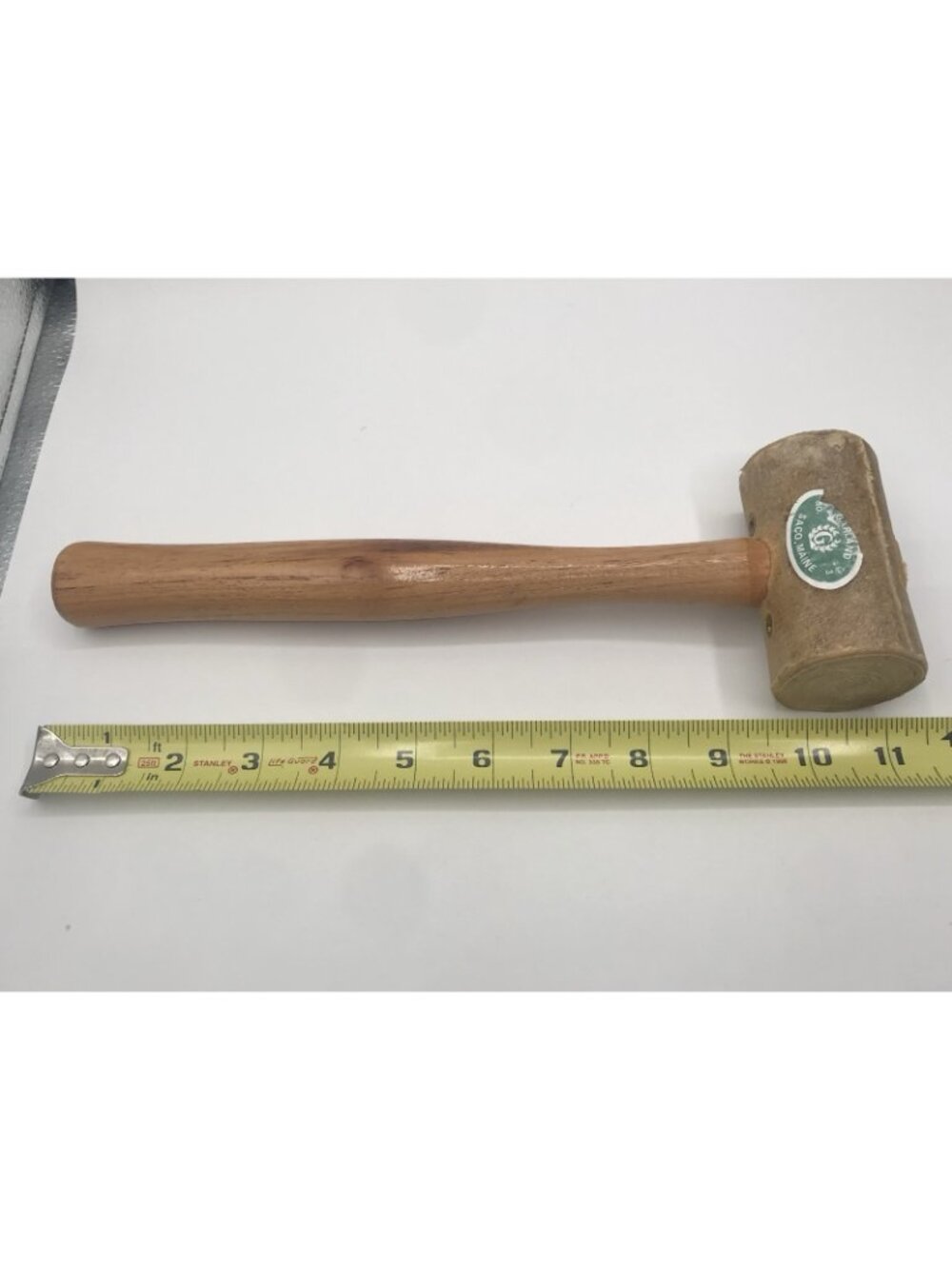 Vintage Garland Rolled Rawhide Mallet Leather working Hammer Saco MAINE - Picture 8 of 8